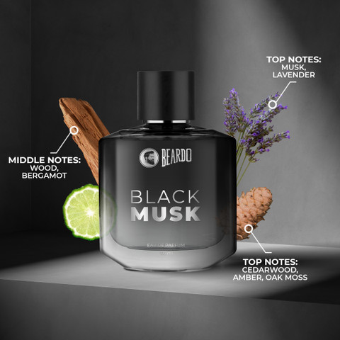 Buy BEARDO Black Musk EDP Musky, Woody Liquid Long Lasting