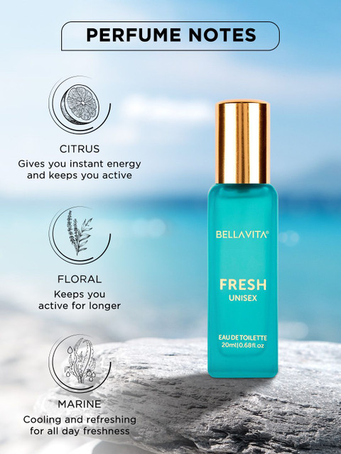 Buy BELLAVITA Fresh Eau De Toilette Unisex Perfume with Bergamot