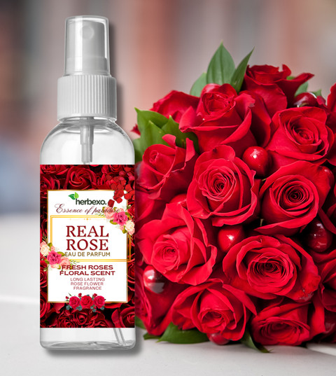 herbexo Pure Rose Attar Perfume Original Roses Perfume Long Lasting  Majestic Fragrance Eau de Parfum 30 ml