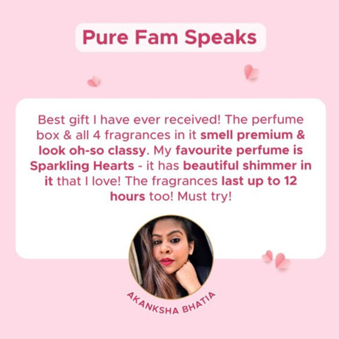 PureSense Opulence Gift Set (Hearts Sweet Passion Love) 4x25ml  Perfume 100 ml