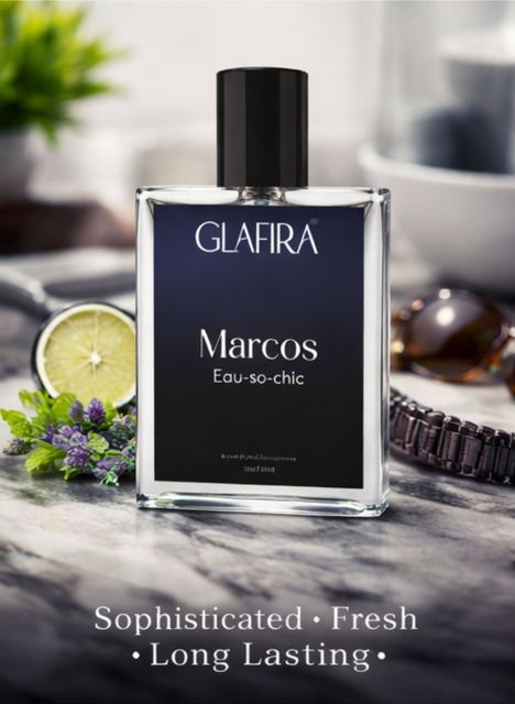 GLAFIRA Marcos Eau-so-chic Perfume for Men | Long Lasting Luxury Fragrance Perfume - 50 ml (For Men & Women) - Image 4