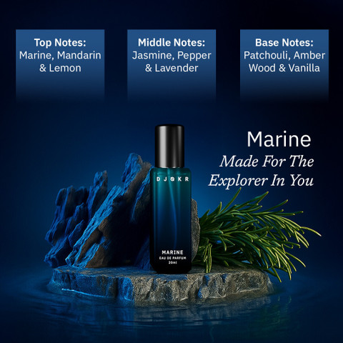 DJOKR Perfume Combo for Men (2 x 20ml) Marine Signature Long-Lasting  Fragrance Perfume 40 ml