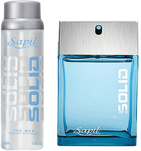 Buy Sapil Solid Blue Gift Pack For Boys and Men (Set of Perfume