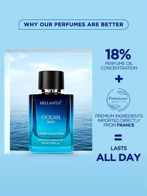 Buy BELLAVITA OCEAN Man Perfume with Notes of Citrus, Marine and