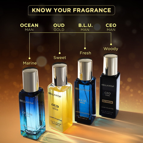 Buy BELLAVITA Luxury Collection Perfume Gift Set for Men|4x20 ml