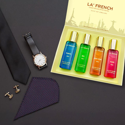 La French City Of Dreams Rio Paris Tokyo City Luxury Perfume for Him Gift  Set X 20ml Eau de Parfum 80 ml