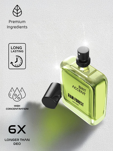 BRIT ACCENT High Street||Rain Forest-Parfum|| Long-Lasting||Premium  ingredients|| Eau de Toilette 50 ml