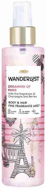 NYKAA Wanderlust Dreaming of Paris Fruity Body&Hair Fine Fragrance Mist  (200ml) Perfume 200 ml
