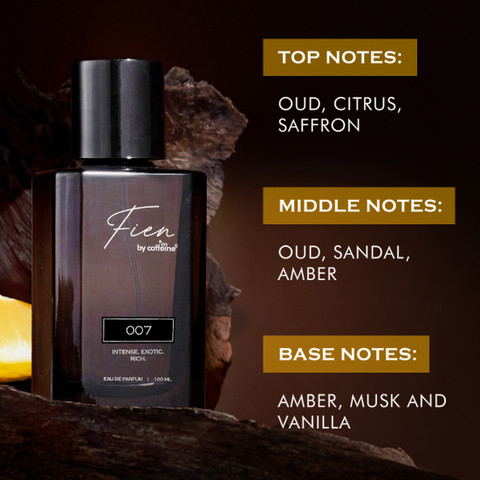 Fien by mCaffeine 007 Perfume for Men Oriental Oud 12 Hrs LongLasting  for Occasions& Daily Use Eau de Parfum 100 ml