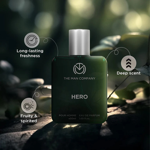 THE MAN COMPANY Hero Perfume for Men Premium Luxury Long-Lasting Eau de  Parfum 50 ml