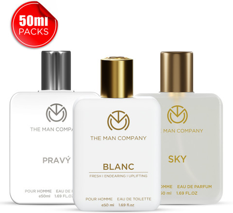 Buy THE MAN COMPANY Blanc, Sky and Pravy Perfume for Men x 50ml