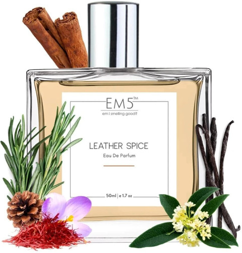 Buy Em5 Leather Spice Perfume for Men Woody Spicy Oud Leather