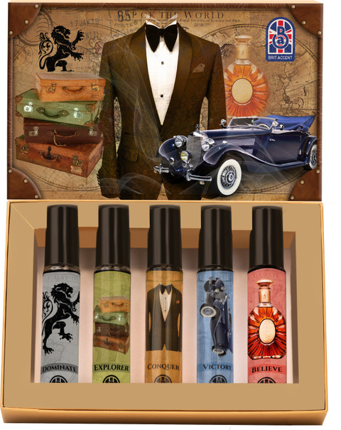 Buy BRIT ACCENT Luxury Gift Set For Men||Set Of 5*16 ML||Long