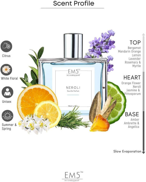 Buy Em5 Neroli Unisex Perfume Long Lasting Fragrance Citrus