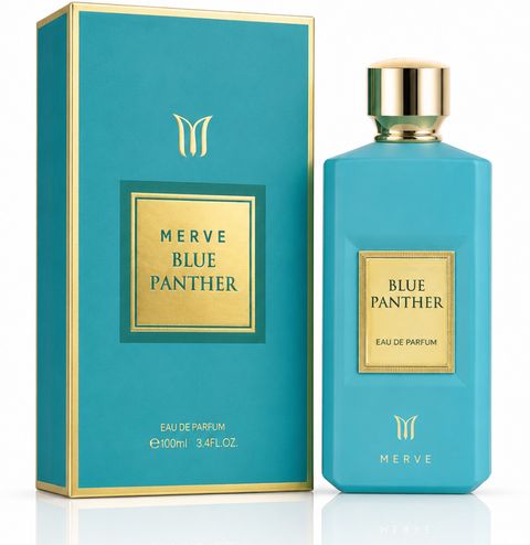 Merve Blue Panther Luxury Perfume EDP 100ml - Image 4
