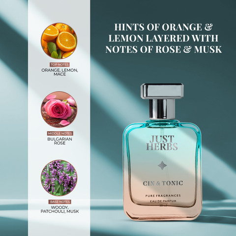 Buy Just Herbs Energising Cin Tonic Long Lasting Eau de Parfum