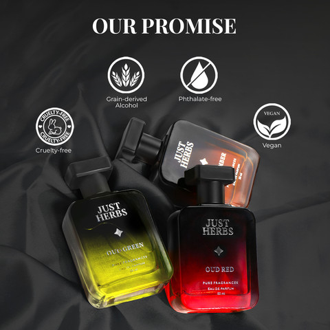 Buy Just Herbs Pure Fragrances Intense Oud Trio Perfume Set of