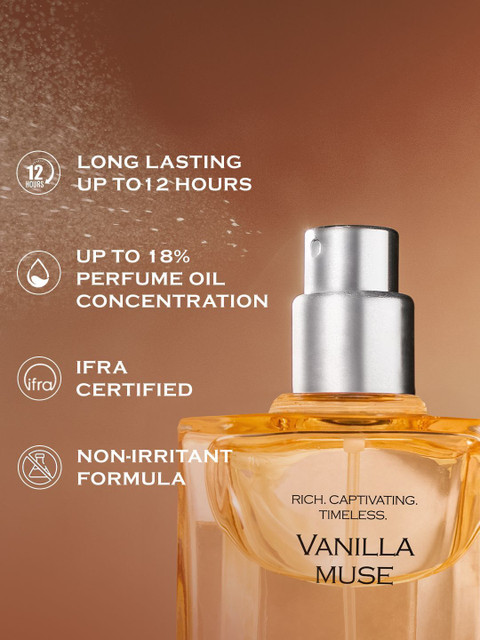 Fien by mCaffeine Vanilla Muse Perfume for Women Sweet Vanilla EDP 12  Hrs Long Lasting Scent Eau de Parfum 100 ml