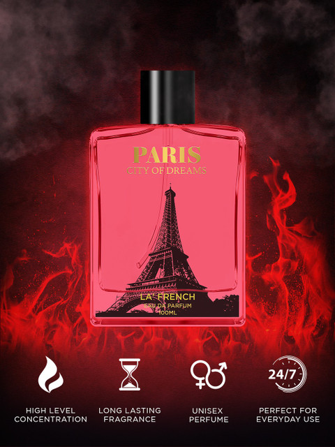 La French City of Dreams PARIS, with Long Lasting Fragrance, For Men and  Women Eau de Parfum 100 ml