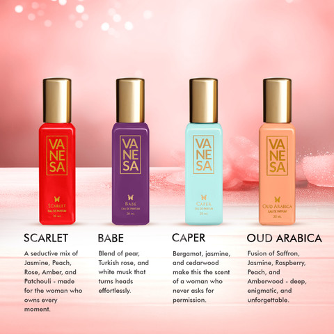 VANESA Divine Perfume Gift Set (20ml x 4) Eau de Parfum 80 ml