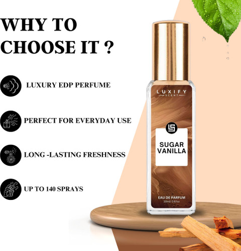 Buy Luxify Scent Sugar Vanilla Perfume | Long-Lasting | Luxury
