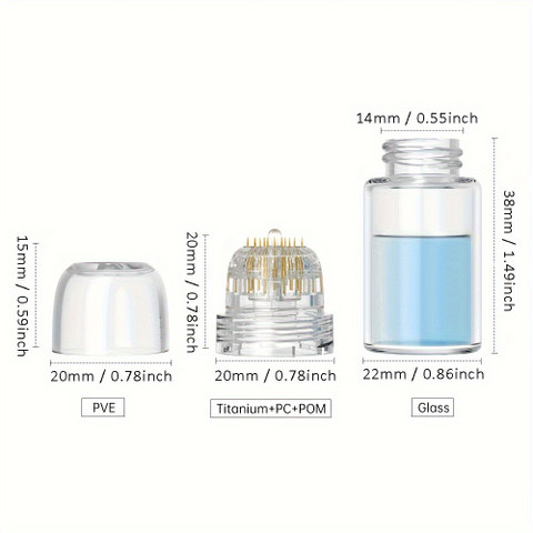 HAEZUR Derma Stamp Hydra 0.5mm Needle, Reusable Serum Applicator