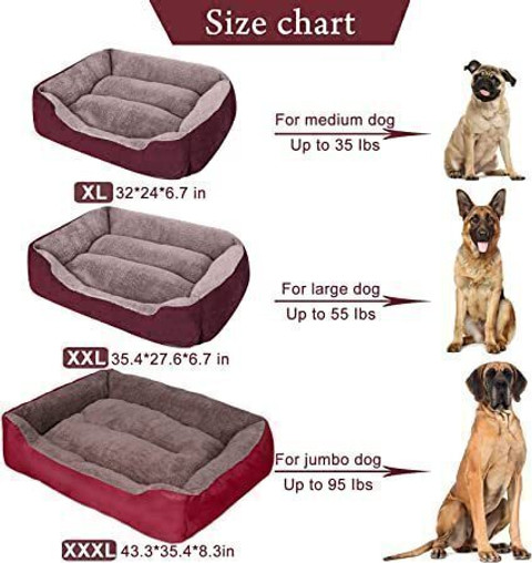 petlux Dog Beds Washable Pet Basket Kennel Bed for Dogs Cushion