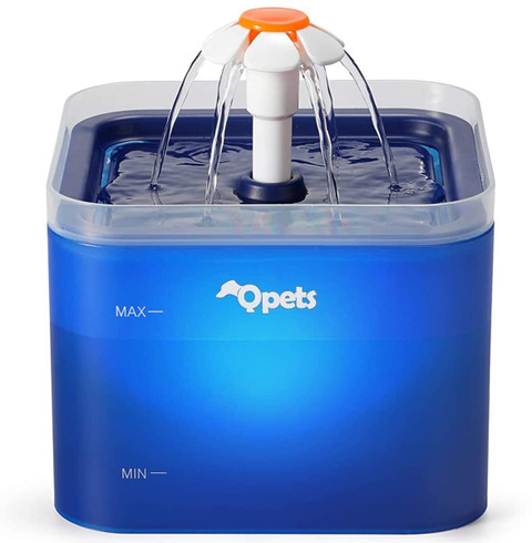 Qpets Fountain with Filter, Automatic Pet Water Fountain for Cats