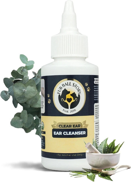 Fur Ball Story Clear Ear Dog Ear Cleaner Natural Antiseptic Ear