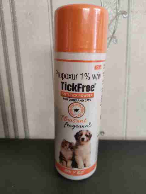skyec TickFree Anti-Tick Flea Powder 100 ml Pet Coat Cleanser