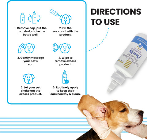 VIVALDIS Clearify Ear Cleansing Solution for dogs cats 100 ml Pet Ear  Cleanser