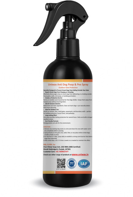 uniwax Anti dog poop stop dogs from pooping or peeing outside