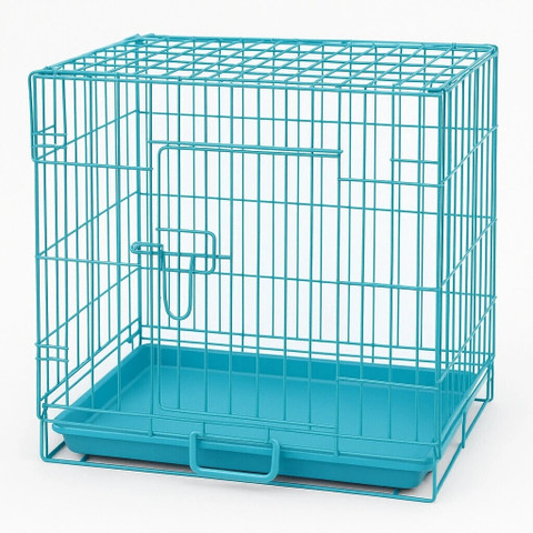 Home Bargains 18''Foldable Metal Pet Cage for Small Dogs, Cats - Main Image