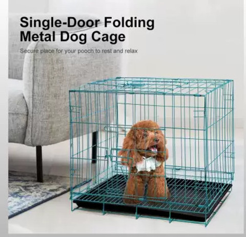 Animaux Dog Cat Feet 24 inch Metal Cage with Removable