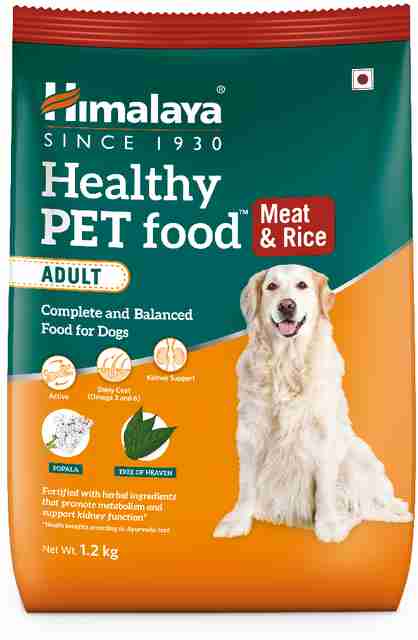 HIMALAYA Healthy Adult Dry Dog Food I Supports Skin Health, Digestion,  Immunity Meat kg Dry Adult Dog Food