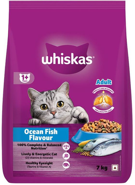 Whiskas (1+ Years) Fish kg Dry Adult Cat Food Price in India