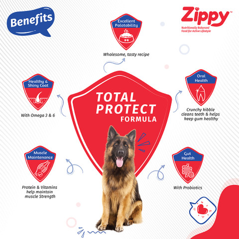 Zippy Nutritionally Balanced Dog Food Chicken, Vegetable 10 kg Dry