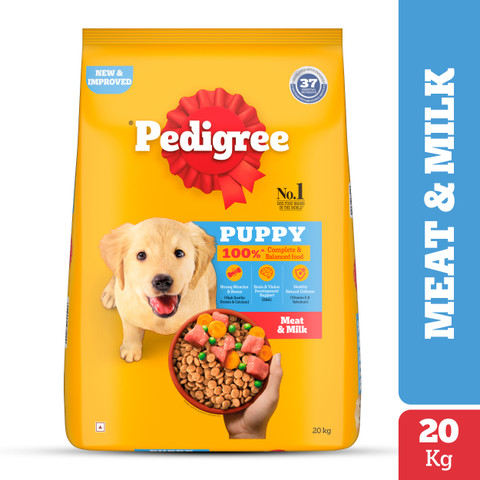 PEDIGREE 100% Nutrition Meat, Milk 20 kg Dry Young Puppy Food