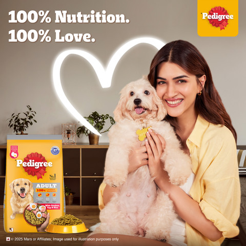 PEDIGREE 100% Nutrition Chicken, Egg, Rice 10 kg Dry Adult Dog