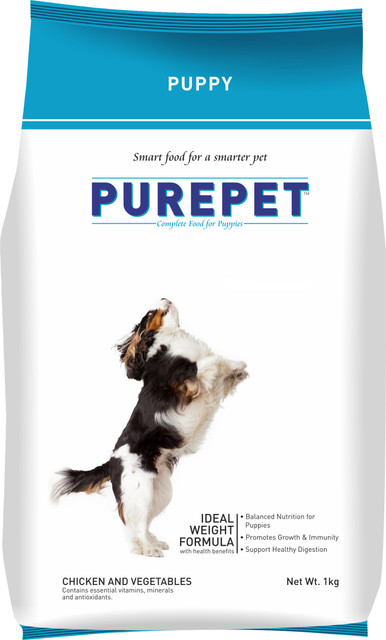 purepet Chicken and Vegetable kg Dry Young Dog Food