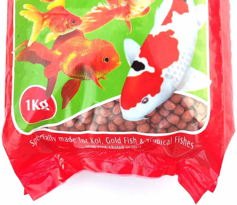 TAIYO 1kg (5mm) Special Fish Food Floating Pellets Economy Pack kg Dry  Adult Fish Food