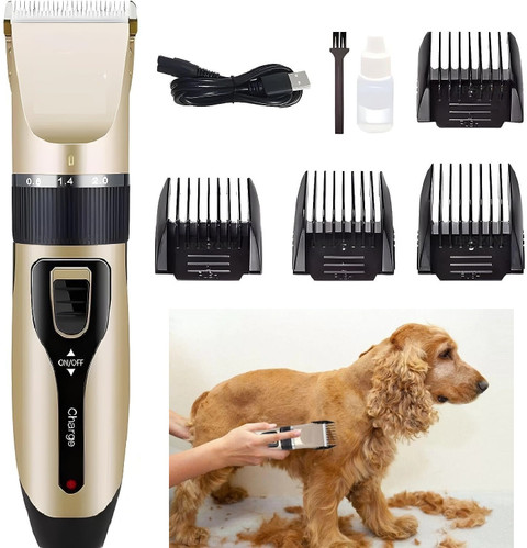 Arrom 100% Safest Pet Grooming Kit, Dog, Cat Hair Clipper with Adjustable  Combs Gold Pet Hair Trimmer
