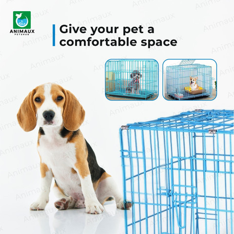 Wire Crate Cage For Beagle Animaux Dog/Cat/Rabbit Feet 24 Inch