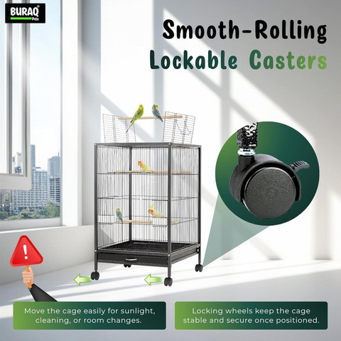 Buraq 30 inch Sturdy large Bird For Finch Lovebird Parrot with