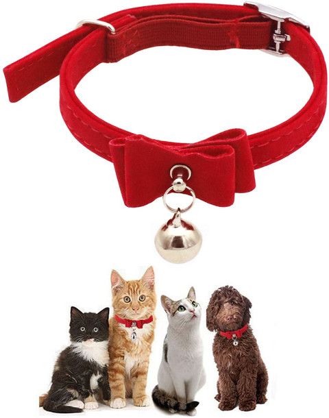 HASTHIP Adjustable Bell Buckle Velvet Neck Strap cm Cat Strap Leash