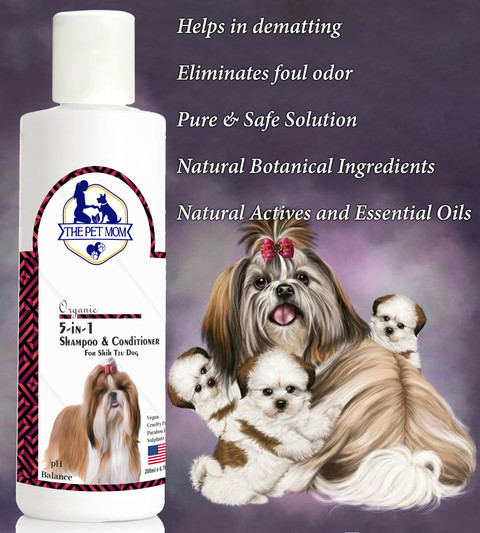 THE PET MOM In Shampoo Conditioner For Shih Tzu Dog Puppy
