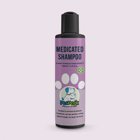 petperk Medicated Antifungal Shampoo for Dogs for Bacterial