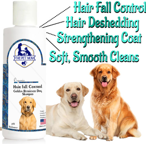 THE PET MOM Golden Retriever Dog Shampoo Hair Fall Control –Shed Control,  Strengthening Coat Conditioning Fresh, Reduces Hair Fall, Cleans