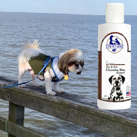 THE PET MOM Organic Flea Tick Cleansing Shih Tzu Dog Shampoo