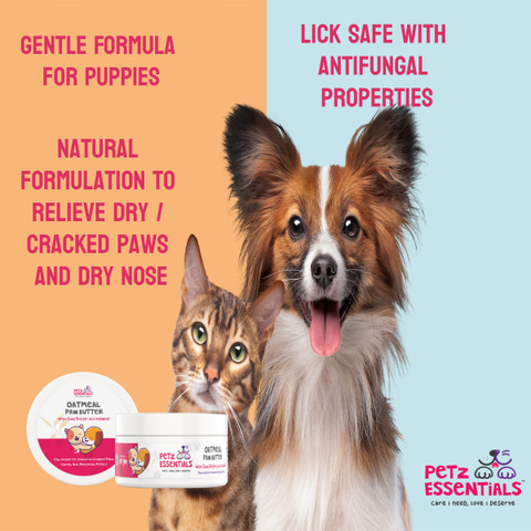 Petz Essentials Oatmeal Paw Butter ,50 gm for Dogs and Cats All